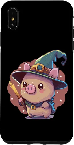 Vista 7 de Funda para iPhone 15 Cute Wizard Pig RPG Nerd Roleplaying Geek