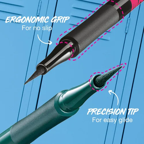 Vista 4 de Maybelline Full 'N Soft - Máscara de pestañas impermeable + Eyestudio Master Precise todo el día, delineador líquido impermeable, incluye 1 rímel