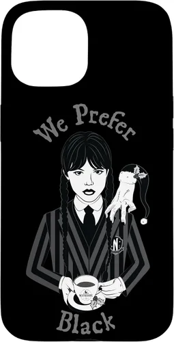 Vista 6 de iPhone 16 Wednesday We Prefer Black - Funda navideña