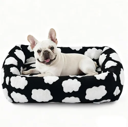 Vista 27 de JOEJOY Cama para Perro de Tamaño Mediano, Cama para Mascotas Ortopédica Lavable de Forro Polar de Pana Suave Premium con Funda de Cremallera