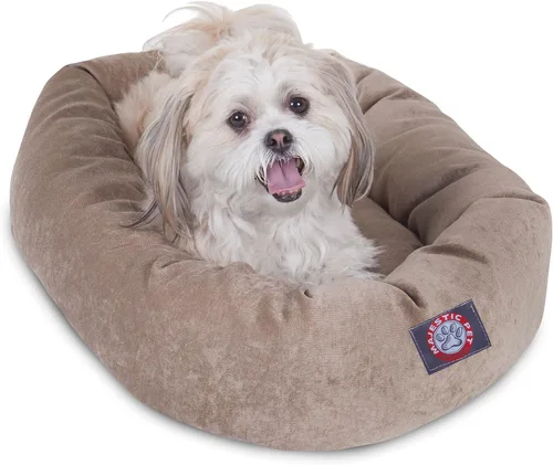 Vista 13 de Majestic Pet Villa - Cama para perros de espuma viscoelástica triturada de 32 pulgadas para perros de tamaño mediano, 32 x 23 x 7 pulgadas, cama
