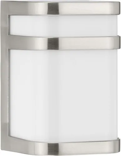 Vista 15 de Progress Lighting Valera LED Collection - Farol acrílico blanco mate con pantalla moderna para exteriores, pequeña pared, luz de bronce