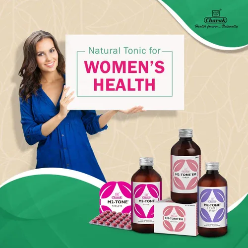 Vista 4 de Charak Ayurvedic M2 Tone Syrup (200 ML) by Exportmall