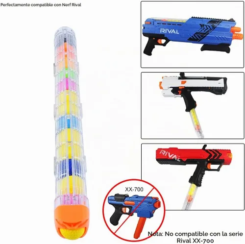 Vista 5 de pinzas para cartuchos de carga rápida, 4 unidades, 12 dardos para Nerf n-Strike Elite Blaster (naranja)