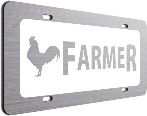 Vista 12 de Placa de matrícula de gallinero Regalo para agricultor Divertidos platos de tocador