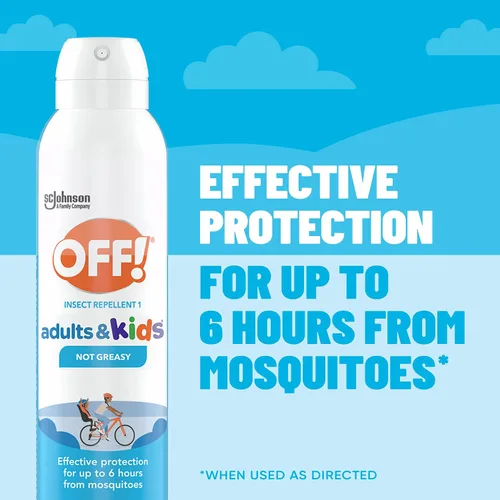 Vista 4 de OFF! Aerosol repelente de insectos para adultos y niños, espray de picaridina sin fragancia para protección diaria sin DEET contra mosquitos