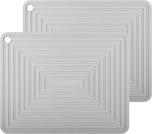 Vista 19 de Salvamanteles de silicona para platos calientes, ollas y sartenes, almohadillas calientes para cocina, soportes redondos de silicona para ollas