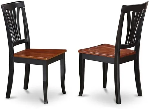 Vista 4 de East West Furniture MZAV3-BCH-W - Juego de comedor de 3 piezas para espacios pequeños que contiene una mesa de comedor rectangular con gotas y 2