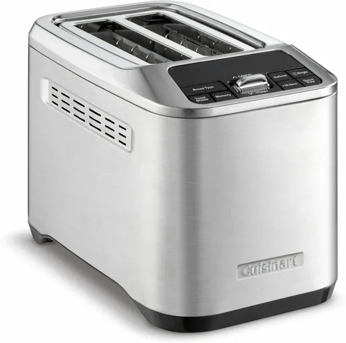 Vista 2 de Cuisinart CPT-520 Tostadora motorizada de 2 rebanadas, acero inoxidable/negro