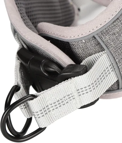 Vista 2 de No Pull Dog Harness Adjustable Reflective Vest for Medium/Large Dogs Gentle Chest & Back Support Harness Easy On - Off with Quick Lock Buckle