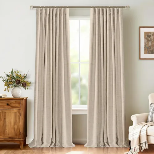 Vista 16 de 100% Blackout Shield Cortinas opacas completas para dormitorio de 63 pulgadas de largo, juego de 2 paneles, anillos de clip/bolsillo para barra