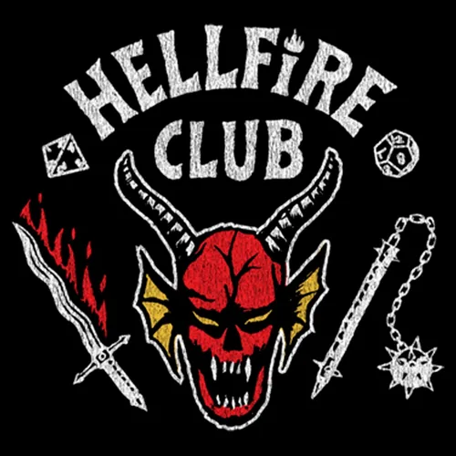 Vista 2 de Fifth Sun Men's Stranger Things Hellfire Club Costume Sweatshirt
