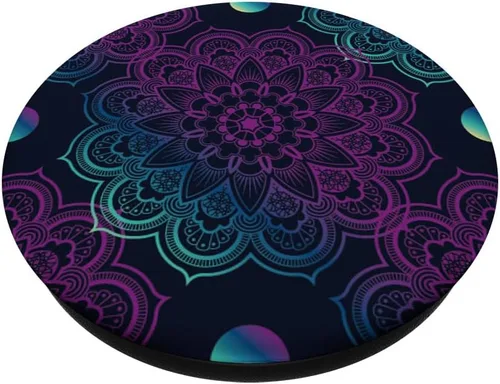 Vista 2 de Mandala Art Meditación Geométrica Mindfulness Peace Seeker PopSockets Estándar PopGrip