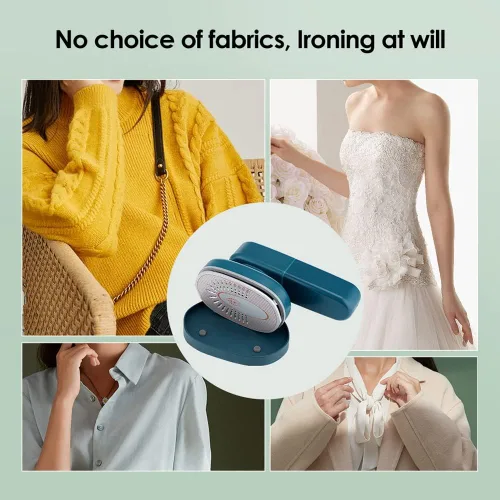 Vista 7 de Vaporizador de ropa de vapor de mano portátil para viajes en casa para planchar ropa planchado húmedo seco caliente máquina de planchar plegado mini