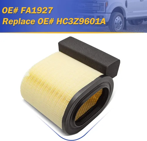 Vista 6 de Filtro de aire de motor para Ford F250 F350 F450 F550 2017 2018 2019 con motor diésel Powerstroke de 6.7L V8 Super Duty FA-1927 HC3Z9601A