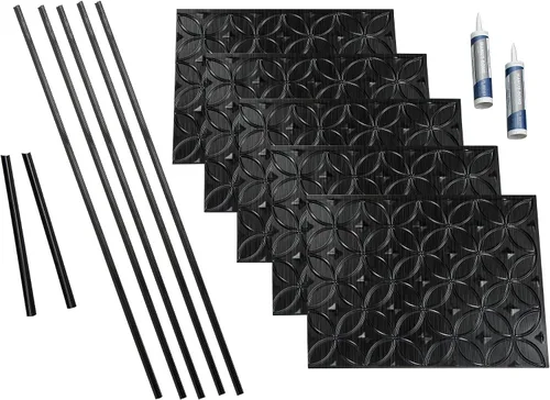 Vista 12 de FASÄDE Kit de anillos decorativos de vinilo para salpicaduras de 15 pies cuadrados en cobre pulido