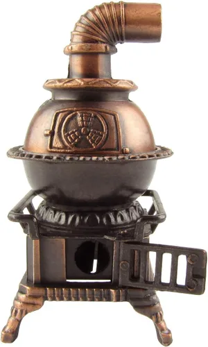 Vista 2 de Modelo a escala 1:12 en miniatura Pot Belly Stove Dollhouse Accesorio Sacapuntas de lápiz