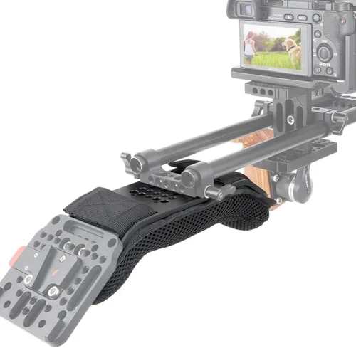 Vista 3 de NICEYRIG Almohadilla de hombro para cámara con placa de montaje de queso para sistema de soporte de plataforma de hombro de 0.591 in, videocámara