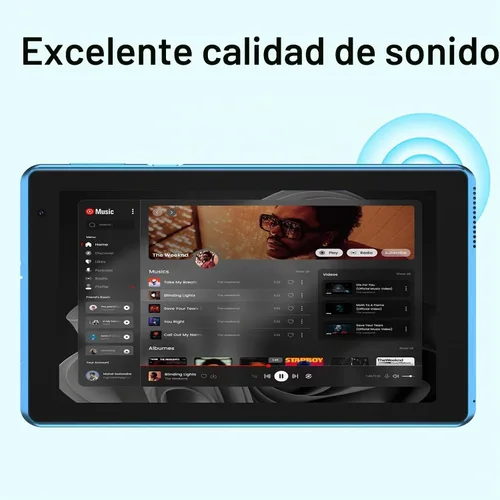 Vista 8 de CUPEISI Tablet Android 14, tableta de 7 pulgadas con funda, 8 GB de RAM+32 GB de ROM/1 TB Tableta expandible, 1.6 GHz, computadora con procesador