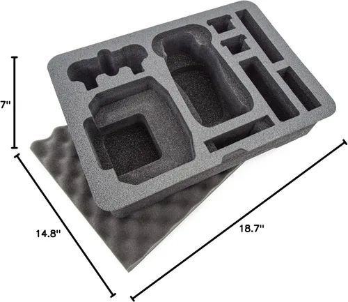 Vista 4 de Nanuk Funda rígida impermeable 925 con inserto de espuma para DJI Mavic 3 y Mavic 3 Classic - Fly More/Cine Premium Combo - Negro
