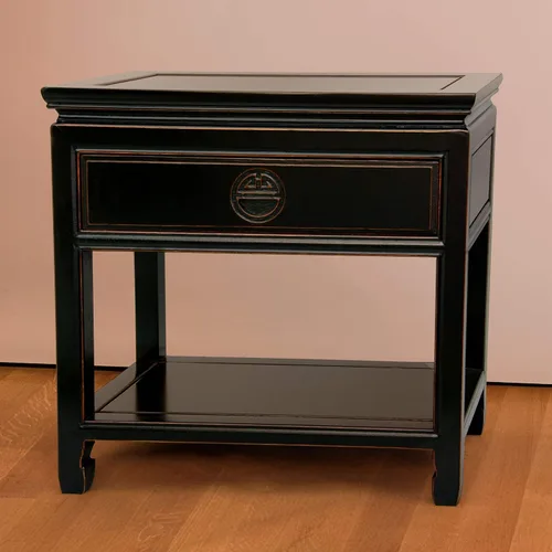 Vista 2 de Red Lantern Elegante mesa auxiliar - Negro antiguo Negro (Antique Black)
