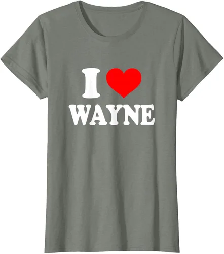 Vista 12 de Wayne - Camiseta I Heart Wayne - I Love Wayne, Negro, S