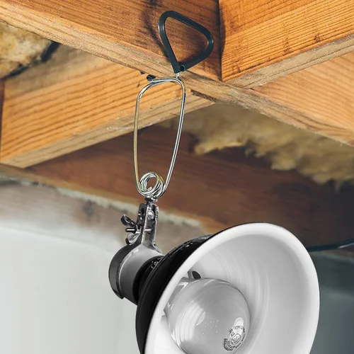 Vista 2 de Simple Deluxe - Lámpara de abrazadera para reptiles con cúpula y reflector de aluminio de 5.5 pulgadas, adecuada para hábitats de terrarios