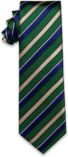 Vista 5 de Corbatas a rayas y corbatas a cuadros para hombre, corbata de seda tejida, juego de clip de corbata dorado