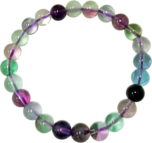 Vista 475 de Gem Avenue Handmade Round Bead Stretch Bracelet Unisex Natural Stone Beaded Jewelry for Men & Women, Elastic Wristband for Daily Wear