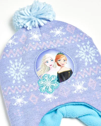 Vista 4 de Disney Conjunto de gorro y guantes Frozen Elsa and Anna para niñas pequeñas (edad 2-7)