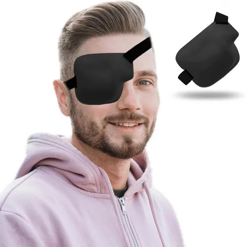 Vista 9 de Parche para ojos 3D, parches médicos para adultos y niños, parches para ojos perezosos para ambliopía 3D para ojo izquierdo