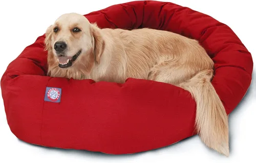 Vista 22 de Majestic Pet Products - Cama en forma de bagel para perro, color caqui, 32 pulgadas