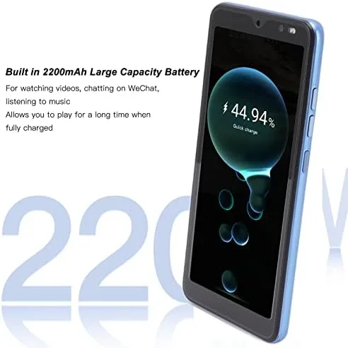 Vista 6 de para Android 6 Smartphone, 5.45 pulgadas pantalla completa teléfono celular 2GB 32GB ROM, 5MP cámara trasera teléfono móvil, para MTK6799 Quad Core