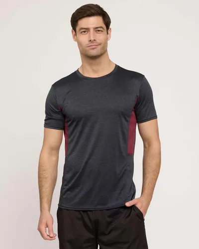 Vista 2 de Real Essentials - Paquete de 5 Real Essentials - Camisetas de manga corta para hombre con cuello redondo y de secado rápido, atlética, para correr