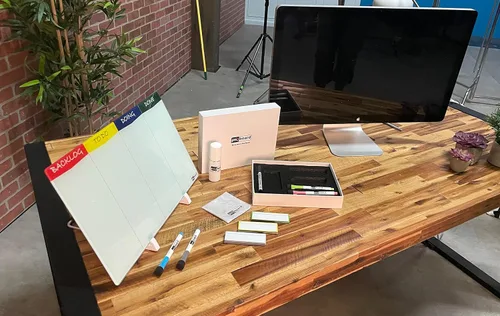 Vista 9 de Juego de tableros de gestión de proyectos 3 en 1 XXL – Tablero magnético ágil Kanban y Scrum + tablero de proyectos de cartera + tablero Kanban