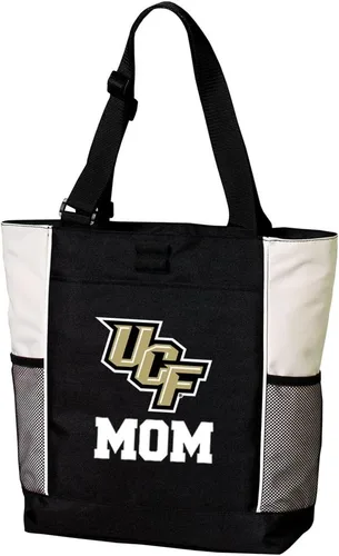 Vista 6 de Broad Bay UCF Tote Bags University of Central Florida Totes Knights Logo, 600D Polyester Canvas, Adjustable Web Handles, Front Pocket, Side Mesh