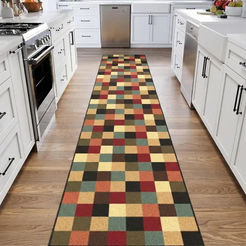 Vista 53 de Ottomanson Alfombras de 5 x 6 pies 6 pulgadas para sala de estar, alfombra de área para dormitorio, antideslizante, duradera y grande para zonas