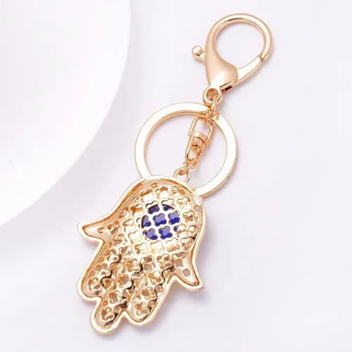 Vista 5 de 2 llaveros de mal de ojo, llaveros turcos de mano Hamsa de mal de ojo, llaveros de mal de ojo, decoración de ojos azules del diablo, adorno de buena