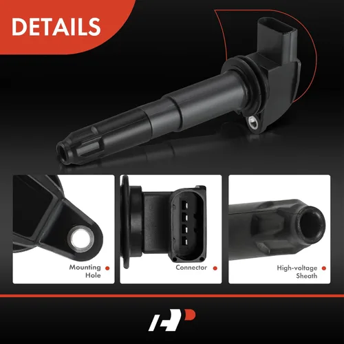 Vista 5 de A-Premium Paquete de bobinas de encendido del motor compatible con Porsche Cayenne 2003 2004 2005 2006 V8 4.5L Compatible with Cayenne 2003 2004