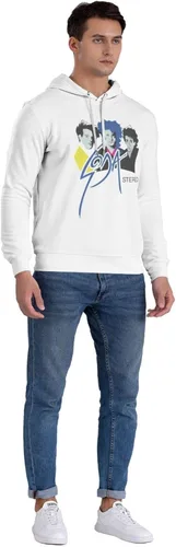 Vista 5 de Soda Stereo Man'S Hoodie Sweatshirt Long Sleeve Casual Light Pullover Cotton Breathable Sweatshirt