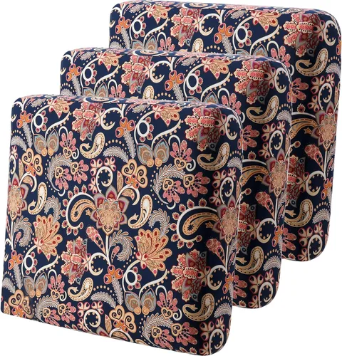 Vista 13 de YISUN - Funda de cojín de cuero PU para sofá, fundas de cojín elásticas impermeables para sofá, fundas de asiento de silla de RV de cuero sintético