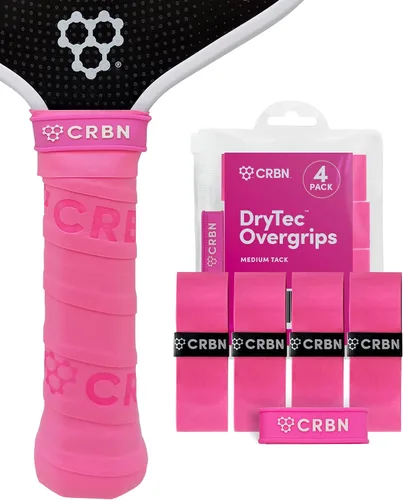 Vista 14 de CRBN Pickleball - Overgrips Drytec™ - Cinta adhesiva para pala de pickleball - Absorbe el impacto y la humedad - Pack de 4