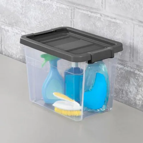 Vista 8 de Sterilite Caja Apilable Modular Transparente 30QT 14733V06