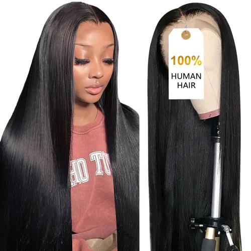 Vista 18 de CUTE BEIN Pelucas de cabello humano con encaje frontal HD de 13 x 6 pulgadas de densidad 250, [2 años de vida útil, 9.12 onzas], pelucas de cabello