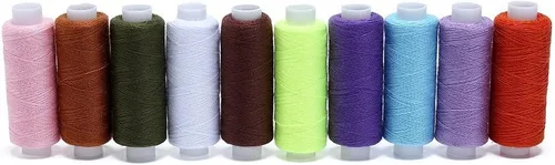 Vista 8 de Candora Bobina de hilo de coser, 30 colores, 250 yardas cada poliéster multiusos para coser a mano y a máquina