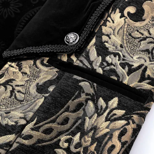 Vista 6 de Chaqueta vintage steampunk para hombre, estilo gótico, victoriano, uniforme