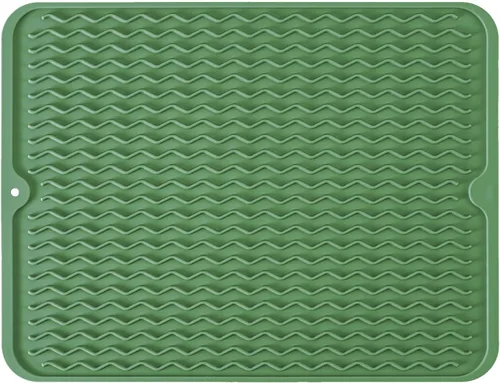 Vista 13 de Tapete de silicona para secado de platos para múltiples usos, fácil de limpiar, ecológico, tapete escurridor de platos resistente al calor