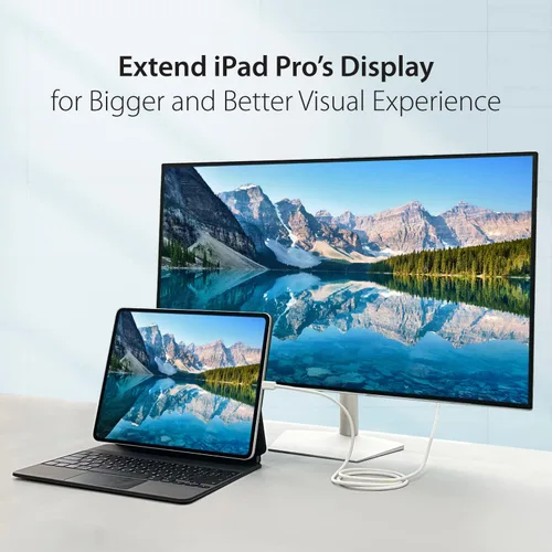 Vista 4 de j5create Cable USB-C a DisplayPort - 4K a 144Hz, 3.9 pies, cable tipo C a DP, compatible con iPhone 15 Pro/Max, MacBook Pro/Air, iPad Pro, XPS