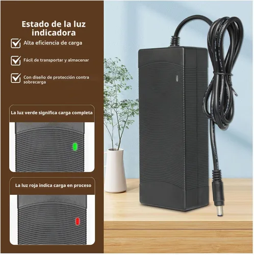 Vista 4 de Cargador rápido de 36 V-42 V 2 A con certificación UL para scooter eléctrico de 36 V, batería de litio Jetson Hoverboard cargador de repuesto