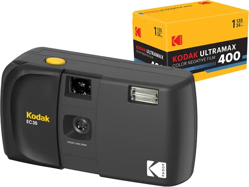 Vista 20 de KODAK EC35 - Cámara de película de 1.378 in, reutilizable, sin enfoque, flash integrado, cubierta deslizante, apto para principiantes